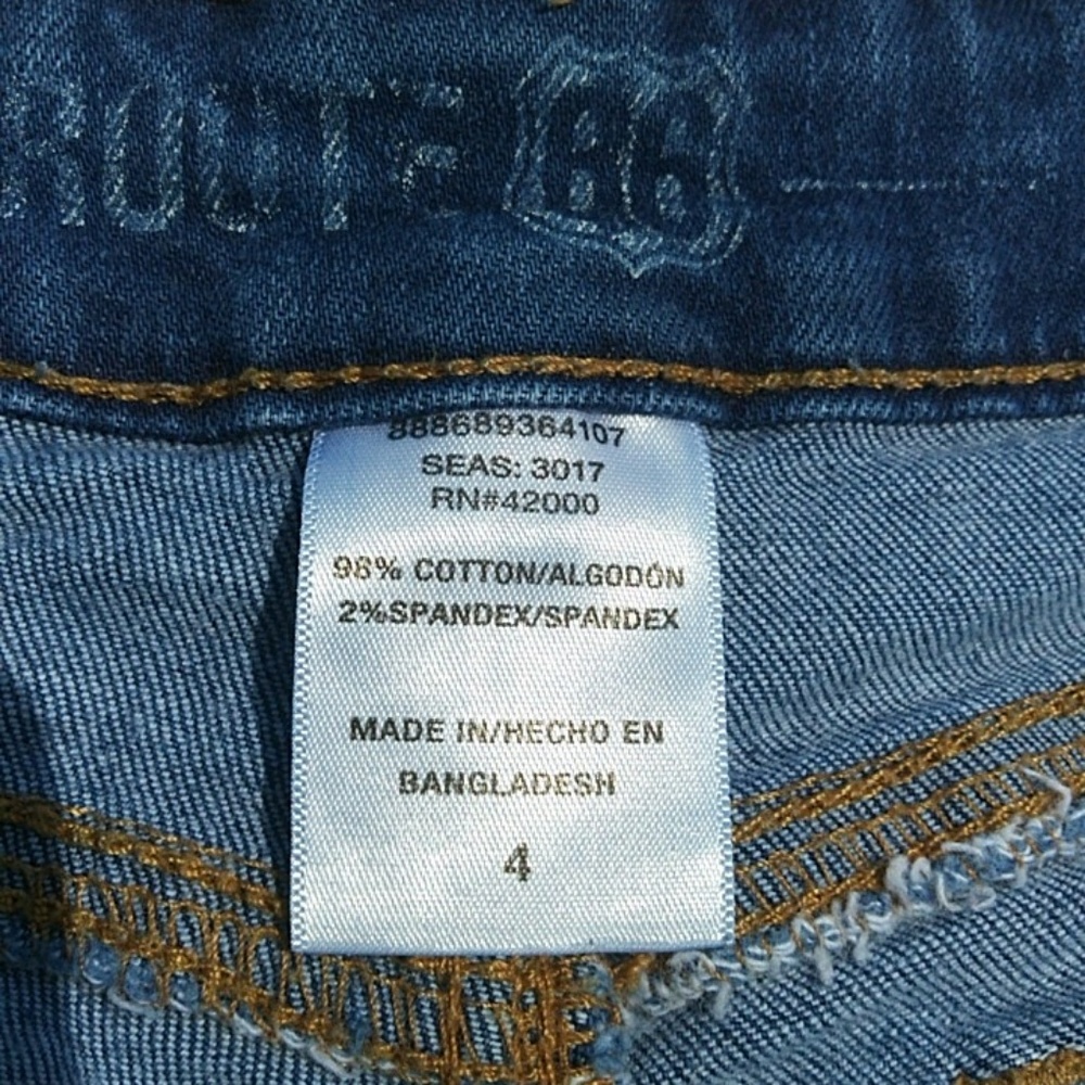 Jean Shorts w/ Rips - Picture 2 of 5